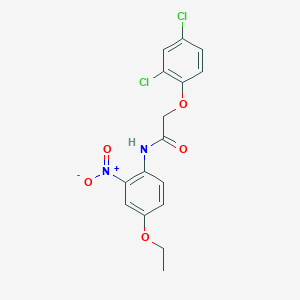 molecular formula C16H14Cl2N2O5 B329544 2-(2,4-dichlorophenoxy)-N-(4-ethoxy-2-nitrophenyl)acetamide 