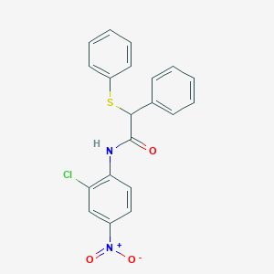 molecular formula C20H15ClN2O3S B329546 N-(2-chloro-4-nitrophenyl)-2-phenyl-2-(phenylsulfanyl)acetamide 