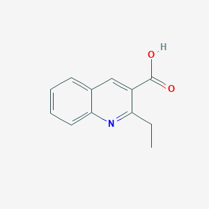molecular formula C12H11NO2 B3295527 2-乙基喹啉-3-羧酸 CAS No. 888069-31-6