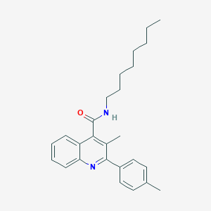 molecular formula C26H32N2O B329562 3-methyl-2-(4-methylphenyl)-N-octylquinoline-4-carboxamide 