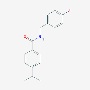 molecular formula C17H18FNO B329563 N-(4-fluorobenzyl)-4-isopropylbenzamide 