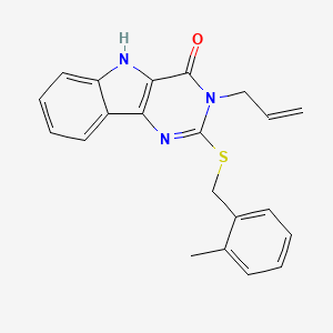 3-allyl-2-((2-methylbenzyl)thio)-3H-pyrimido[5,4-b]indol-4(5H)-one