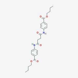 molecular formula C26H32N2O6 B329564 Butyl 4-({4-[4-(butoxycarbonyl)anilino]-4-oxobutanoyl}amino)benzoate 