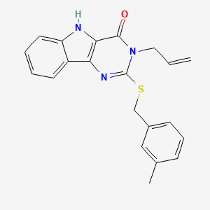 3-allyl-2-((3-methylbenzyl)thio)-3H-pyrimido[5,4-b]indol-4(5H)-one
