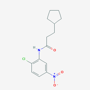 N-(2-chloro-5-nitrophenyl)-3-cyclopentylpropanamide