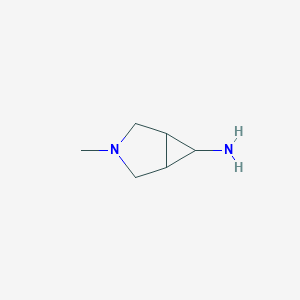 molecular formula C6H12N2 B3295719 3-Methyl-3-azabicyclo[3.1.0]hexan-6-amine CAS No. 888493-46-7