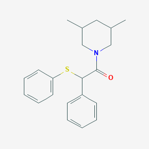 molecular formula C21H25NOS B329574 1-(3,5-Dimethylpiperidin-1-yl)-2-phenyl-2-(phenylsulfanyl)ethanone 