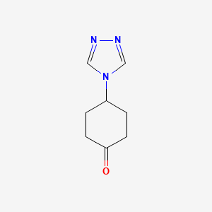 molecular formula C8H11N3O B3295742 4-(4H-1,2,4-triazol-4-yl)cyclohexan-1-one CAS No. 889126-37-8