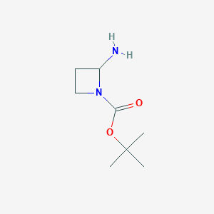 molecular formula C8H16N2O2 B3295795 1-Boc-2-Amino-azetidine CAS No. 889942-34-1