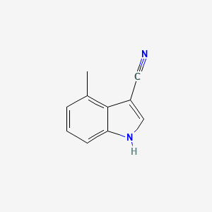 molecular formula C10H8N2 B3295799 4-methyl-1H-indole-3-carbonitrile CAS No. 889942-77-2