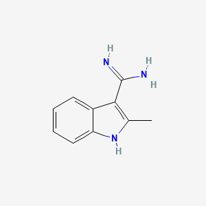 molecular formula C10H11N3 B3295808 2-Methyl-1H-indole-3-carboximidamide CAS No. 889944-18-7