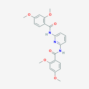 molecular formula C23H23N3O6 B329581 N-{6-[(2,4-dimethoxybenzoyl)amino]-2-pyridinyl}-2,4-dimethoxybenzamide 