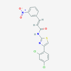 N-[4-(2,4-dichlorophenyl)-1,3-thiazol-2-yl]-3-{3-nitrophenyl}acrylamide