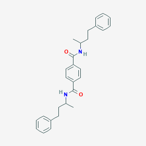 molecular formula C28H32N2O2 B329584 N,N'-bis(1-methyl-3-phenylpropyl)terephthalamide 