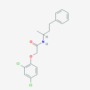 molecular formula C18H19Cl2NO2 B329585 2-(2,4-dichlorophenoxy)-N-(4-phenylbutan-2-yl)acetamide 