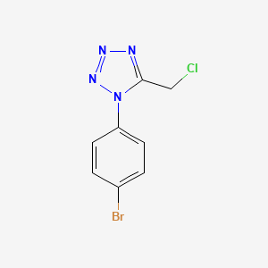 molecular formula C8H6BrClN4 B3295877 1-(4-bromophenyl)-5-(chloromethyl)-1H-tetrazole CAS No. 890095-45-1