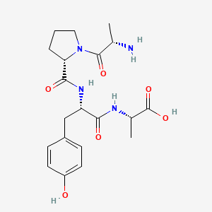 molecular formula C20H28N4O6 B3295896 H-Ala-Pro-Tyr-Ala-OH CAS No. 89045-46-5