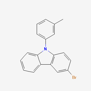 molecular formula C19H14BrN B3295927 3-Bromo-9-(3-methylphenyl)-9H-carbazole CAS No. 890653-53-9