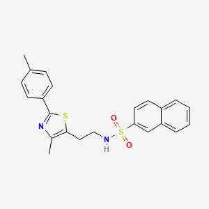 N-(2-(4-methyl-2-(p-tolyl)thiazol-5-yl)ethyl)naphthalene-2-sulfonamide