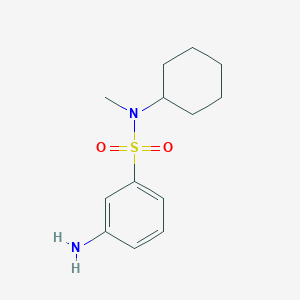 molecular formula C13H20N2O2S B3295938 3-氨基-N-环己基-N-甲基苯-1-磺酰胺 CAS No. 891038-32-7