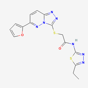 N-(5-ethyl-1,3,4-thiadiazol-2-yl)-2-{[6-(furan-2-yl)-[1,2,4]triazolo[4,3-b]pyridazin-3-yl]sulfanyl}acetamide