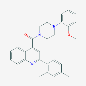 2-(2,4-Dimethylphenyl)-4-{[4-(2-methoxyphenyl)-1-piperazinyl]carbonyl}quinoline