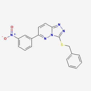 3-(benzylsulfanyl)-6-(3-nitrophenyl)-[1,2,4]triazolo[4,3-b]pyridazine