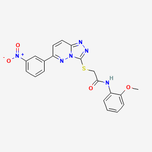 N-(2-methoxyphenyl)-2-{[6-(3-nitrophenyl)-[1,2,4]triazolo[4,3-b]pyridazin-3-yl]sulfanyl}acetamide