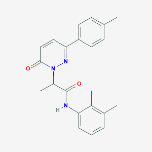 molecular formula C22H23N3O2 B3296057 N-(2,3-dimethylphenyl)-2-[3-(4-methylphenyl)-6-oxopyridazin-1(6H)-yl]propanamide CAS No. 891389-71-2