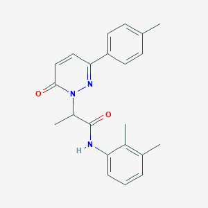 molecular formula C22H23N3O2 B3296057 N-(2,3-dimethylphenyl)-2-[3-(4-methylphenyl)-6-oxo-1,6-dihydropyridazin-1-yl]propanamide CAS No. 891389-71-2