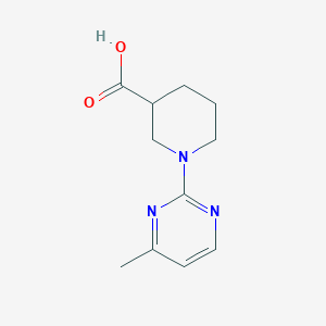 molecular formula C11H15N3O2 B3296062 1-(4-Methylpyrimidin-2-yl)piperidine-3-carboxylic acid CAS No. 891391-47-2