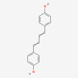 molecular formula C16H14O2 B3296073 4,4'-(Buta-1,3-diene-1,4-diyl)diphenol CAS No. 89148-27-6