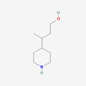 molecular formula C9H19NO B3296083 3-(4-Piperidyl)-1-butanol CAS No. 89151-40-6