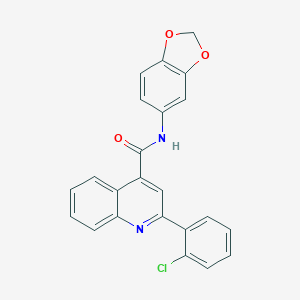 N-(1,3-benzodioxol-5-yl)-2-(2-chlorophenyl)quinoline-4-carboxamide