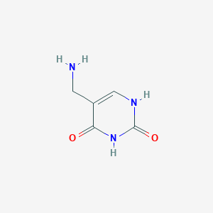 molecular formula C5H7N3O2 B3296106 5-(aminomethyl)-2,4(1H,3H)-pyrimidinedione CAS No. 89179-86-2