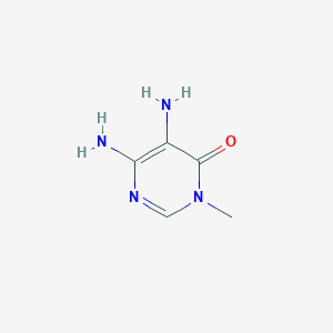 molecular formula C5H8N4O B3296108 5,6-Diamino-3-methylpyrimidin-4(3H)-one CAS No. 89181-83-9