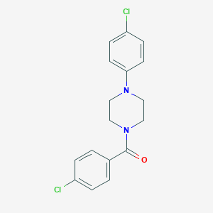 molecular formula C17H16Cl2N2O B329612 1-(4-Chlorobenzoyl)-4-(4-chlorophenyl)piperazine 