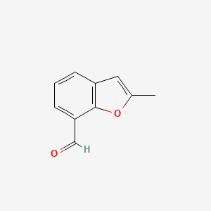 molecular formula C10H8O2 B3296123 2-Methylbenzofuran-7-carbaldehyde CAS No. 89228-67-1