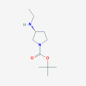 molecular formula C11H22N2O2 B3296175 (R)-3-Ethylamino-pyrrolidine-1-carboxylic acid tert-butyl ester CAS No. 892390-30-6
