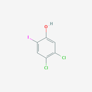 B3296249 Phenol, 4,5-dichloro-2-iodo- CAS No. 89284-71-9