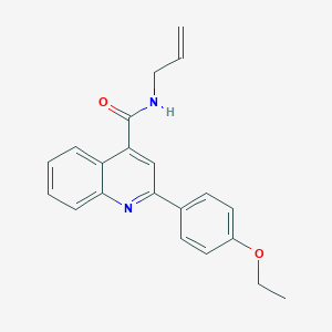 molecular formula C21H20N2O2 B329625 N-allyl-2-(4-ethoxyphenyl)-4-quinolinecarboxamide 