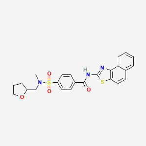 4-(N-methyl-N-((tetrahydrofuran-2-yl)methyl)sulfamoyl)-N-(naphtho[1,2-d]thiazol-2-yl)benzamide