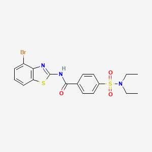 N-(4-bromo-1,3-benzothiazol-2-yl)-4-(diethylsulfamoyl)benzamide