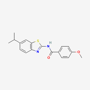 4-methoxy-N-(6-propan-2-yl-1,3-benzothiazol-2-yl)benzamide