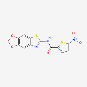 N-([1,3]dioxolo[4,5-f][1,3]benzothiazol-6-yl)-5-nitrothiophene-2-carboxamide