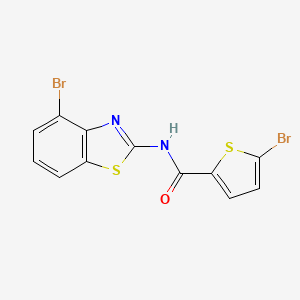 molecular formula C12H6Br2N2OS2 B3296302 5-bromo-N-(4-bromo-1,3-benzothiazol-2-yl)thiophene-2-carboxamide CAS No. 892857-21-5
