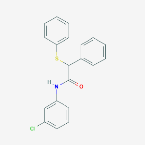 N-(3-chlorophenyl)-2-phenyl-2-(phenylsulfanyl)acetamide