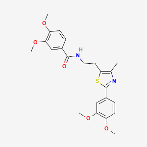 N-{2-[2-(3,4-dimethoxyphenyl)-4-methyl-1,3-thiazol-5-yl]ethyl}-3,4-dimethoxybenzamide