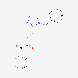 2-((1-benzyl-1H-imidazol-2-yl)thio)-N-phenylacetamide