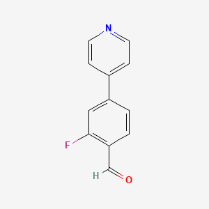 2-Fluoro-4-(pyridin-4-yl)benzaldehyde